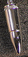 Sterling Silver Bullet w/Cubic Zirconia Sterling Silver Bullet w/Cubic Zirconia